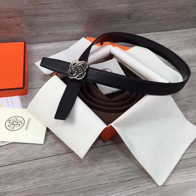 Hermes original togo leather belt 32mm H066057 black