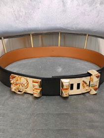 Hermes original togo leather collier de chien belt H057295 black