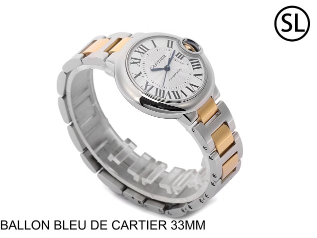 Cartier ballon bleu de mechanical watch steel MW2BB0002 gold