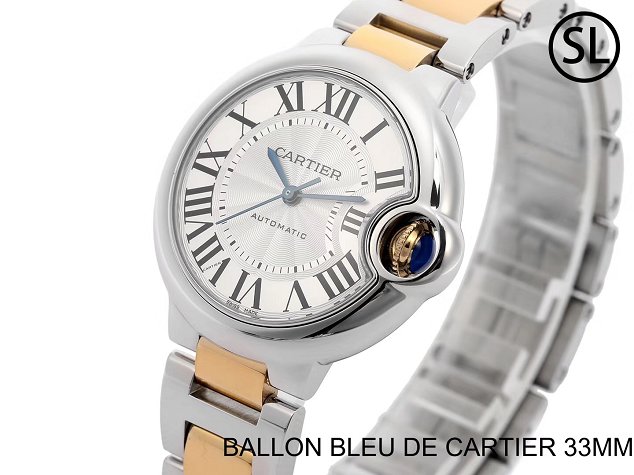 Cartier ballon bleu de mechanical watch steel MW2BB0002 gold