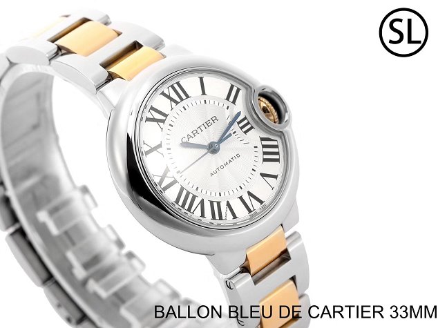 Cartier ballon bleu de mechanical watch steel MW2BB0002 gold