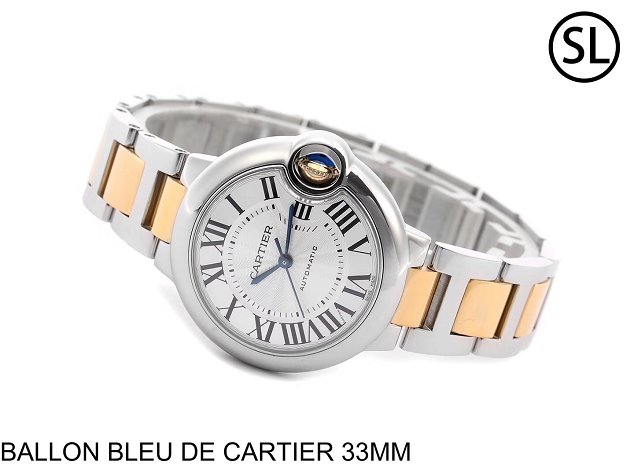 Cartier ballon bleu de mechanical watch steel MW2BB0002 gold