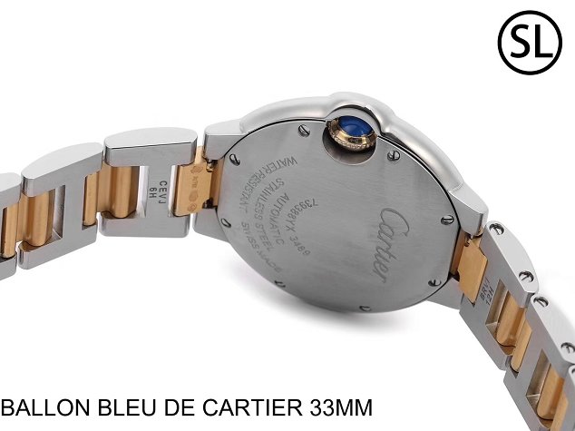 Cartier ballon bleu de mechanical watch steel MW2BB0002 gold