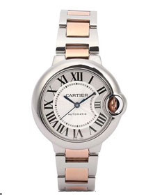 Cartier ballon bleu de mechanical watch steel MW2BB0102 rose gold