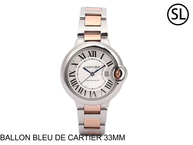 Cartier ballon bleu de mechanical watch steel MW2BB0102 rose gold