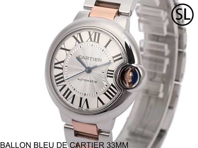 Cartier ballon bleu de mechanical watch steel MW2BB0102 rose gold