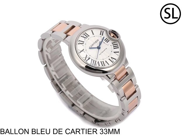 Cartier ballon bleu de mechanical watch steel MW2BB0102 rose gold