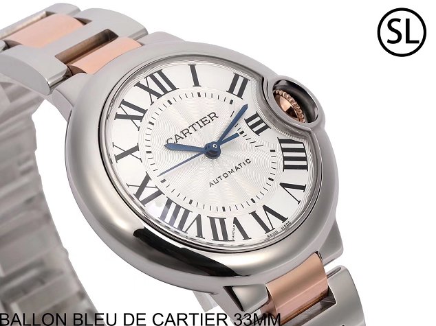 Cartier ballon bleu de mechanical watch steel MW2BB0102 rose gold