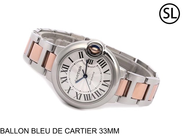 Cartier ballon bleu de mechanical watch steel MW2BB0102 rose gold