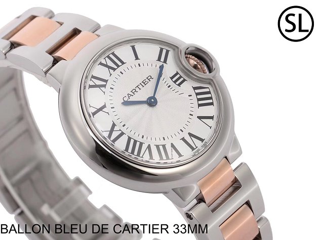 Cartier ballon bleu de quartz watch steel W2BB0102 rose gold