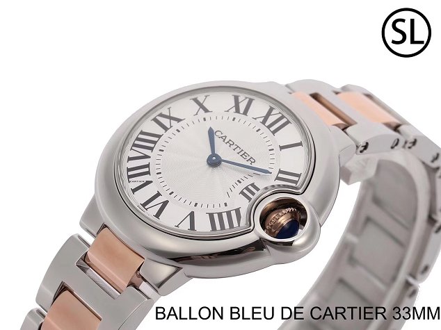 Cartier ballon bleu de quartz watch steel W2BB0102 rose gold