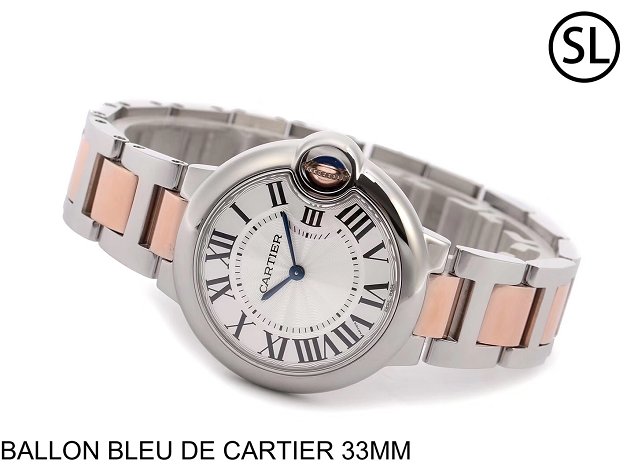 Cartier ballon bleu de quartz watch steel W2BB0102 rose gold