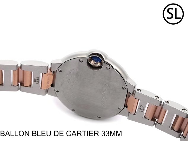 Cartier ballon bleu de quartz watch steel W2BB0102 rose gold