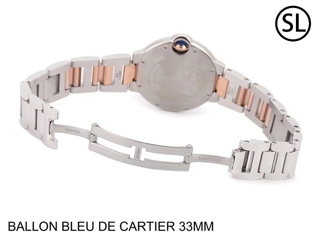 Cartier ballon bleu de quartz watch steel W2BB0102 rose gold