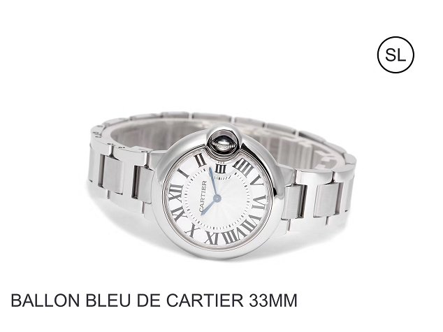 Cartier ballon bleu de quartz watch steel W6920084 silver