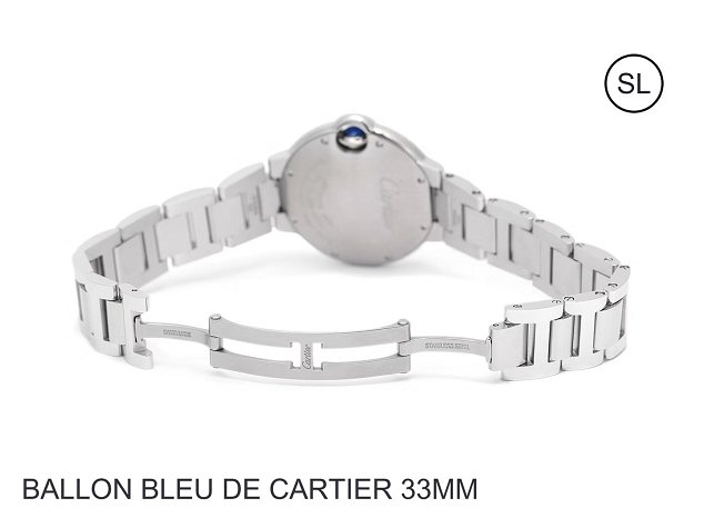 Cartier ballon bleu de quartz watch steel W6920084 silver