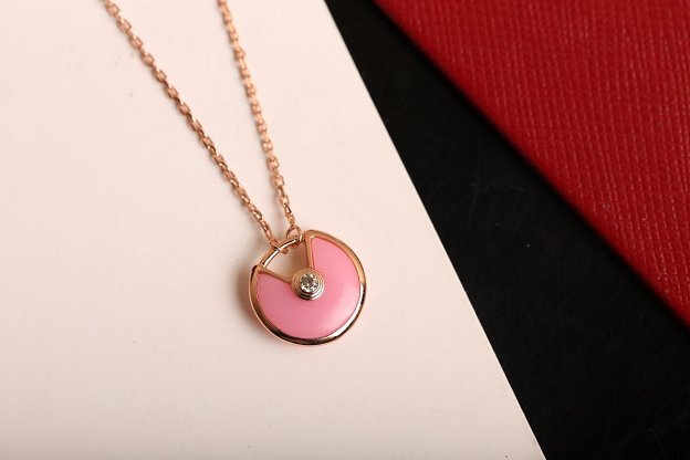 Cartier amulette de necklace B3047100 pink