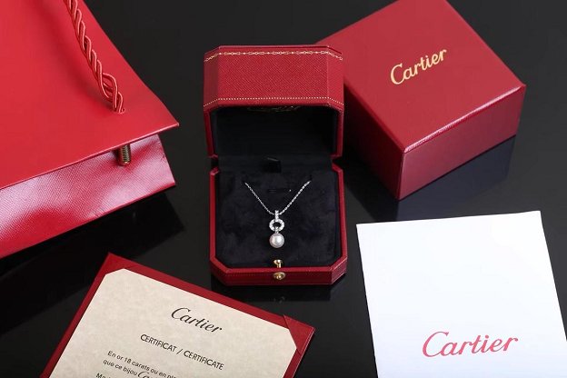 Cartier pearl trinity necklace N7424239 nude