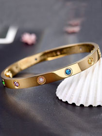 Cartier top quality love bracelet colorful diamond B6048024