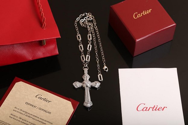 Cartier Cross diamonds necklace B7221701