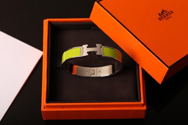 Hermes clic H bracelet H700001 green