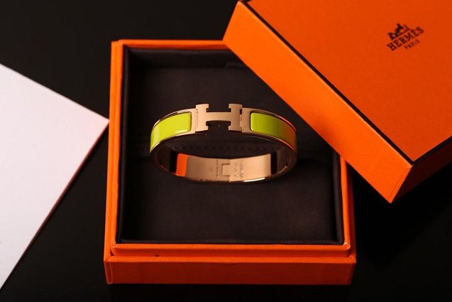 Hermes clic H bracelet H700001 green