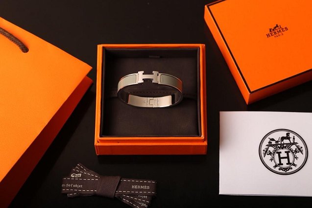 Hermes clic H bracelet H700001 grey