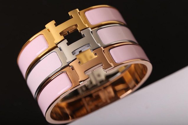 Hermes clic H bracelet H700001 light pink