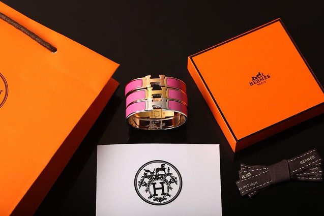 Hermes clic H bracelet H700001 peach red