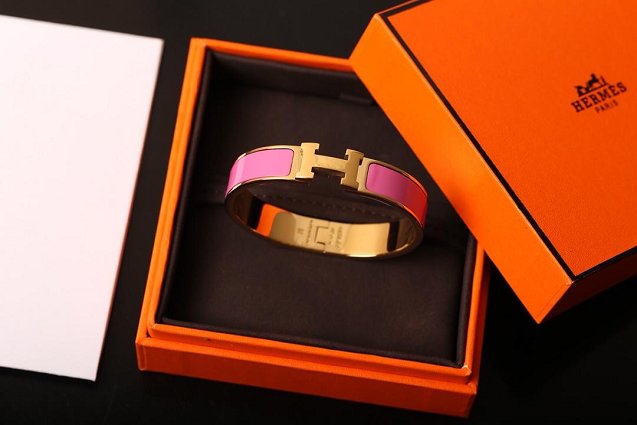 Hermes clic H bracelet H700001 peach red