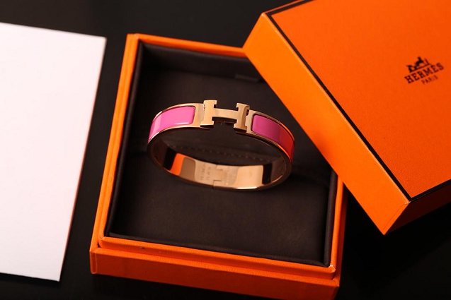 Hermes clic H bracelet H700001 peach red
