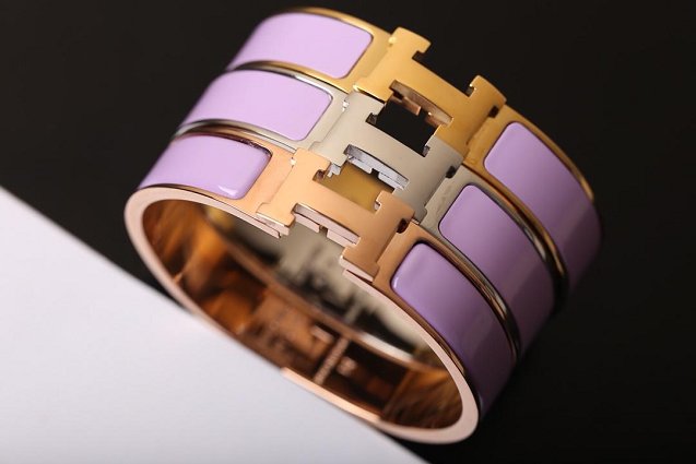 Hermes clic H bracelet H700001 purple