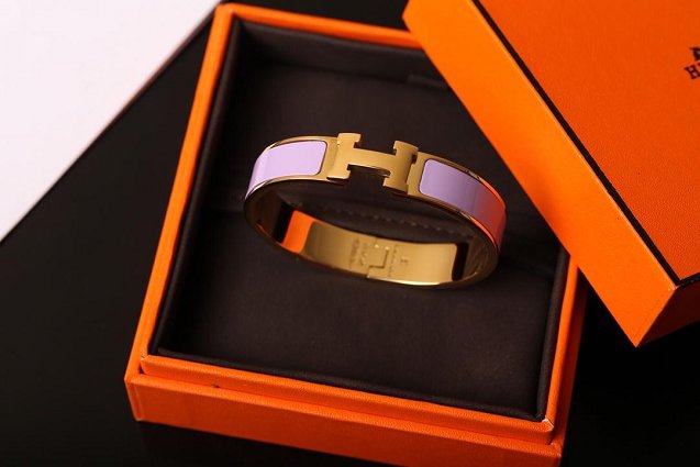 Hermes clic H bracelet H700001 purple