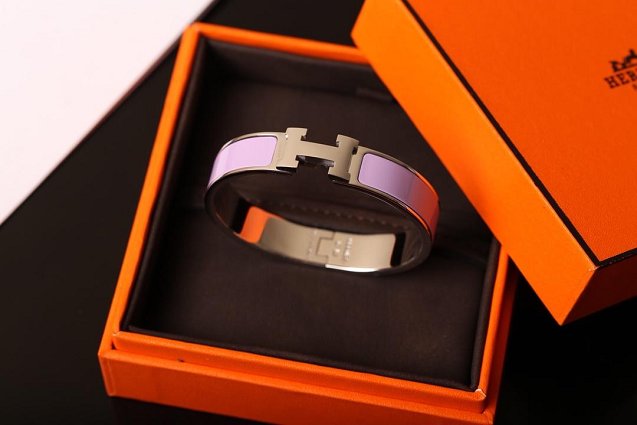 Hermes clic H bracelet H700001 purple