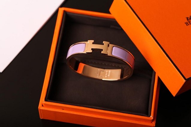 Hermes clic H bracelet H700001 purple