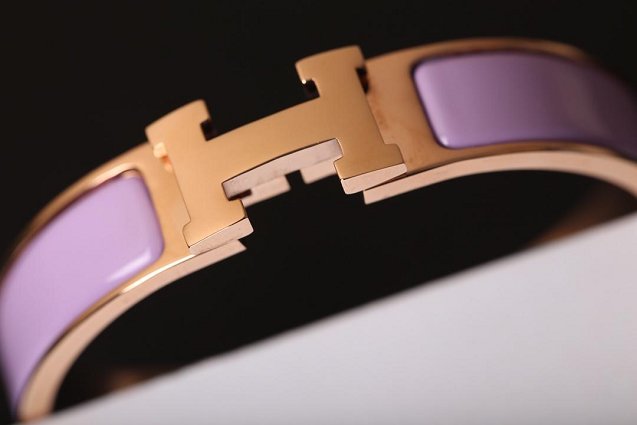 Hermes clic H bracelet H700001 purple