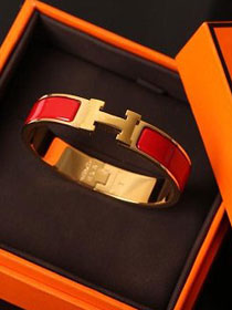 Hermes clic H bracelet H700001 red