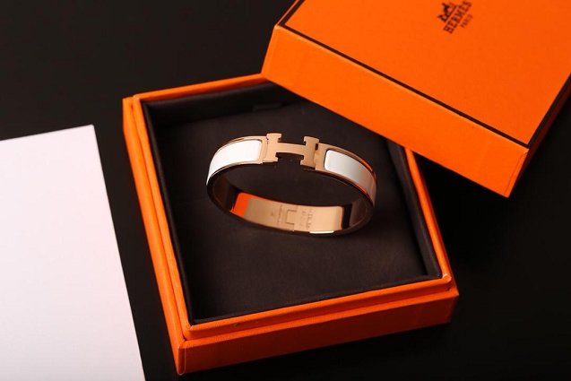 Hermes clic H bracelet H700001 white