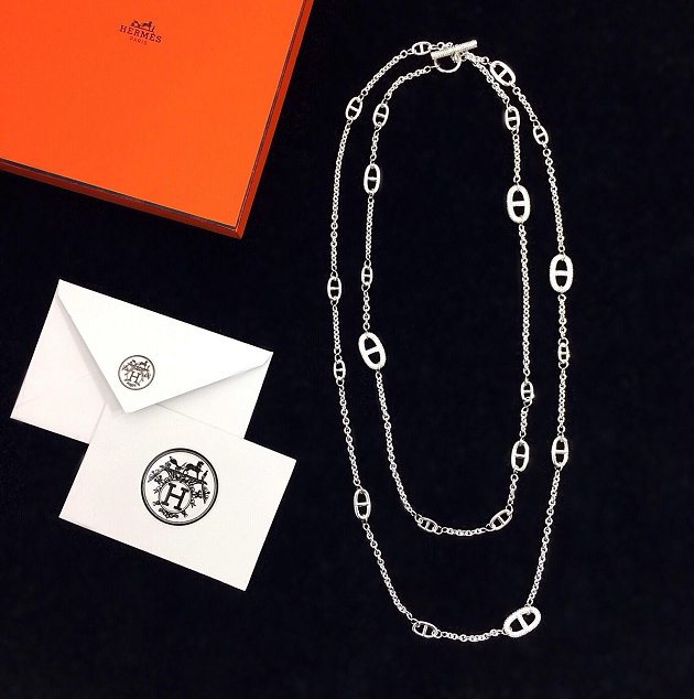 Hermes farandole long diamonds necklace H105205