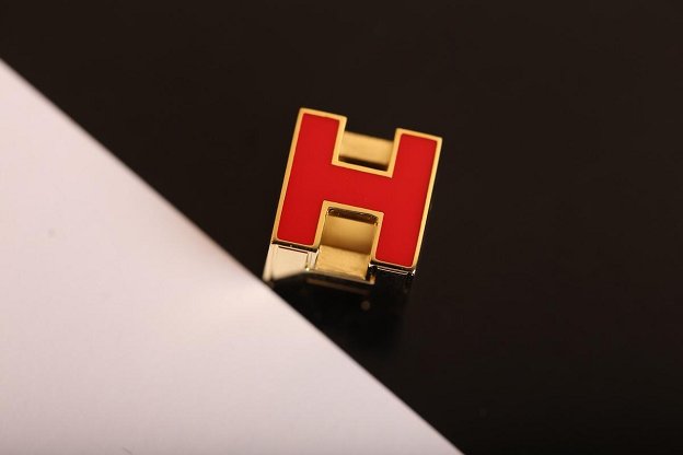 Hermes square H pendant H216336 red