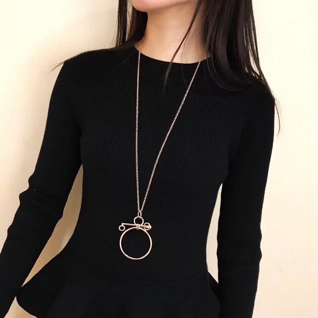 Hermes top quality loop necklace H105118