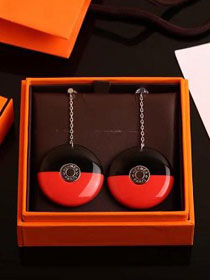Hermes top quality resin earrings H217595 black&red