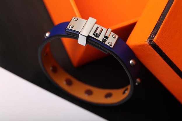 Herems togo leather kelly bracelet H109028 blue