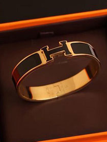 Hermes clic H bracelet H700002 black
