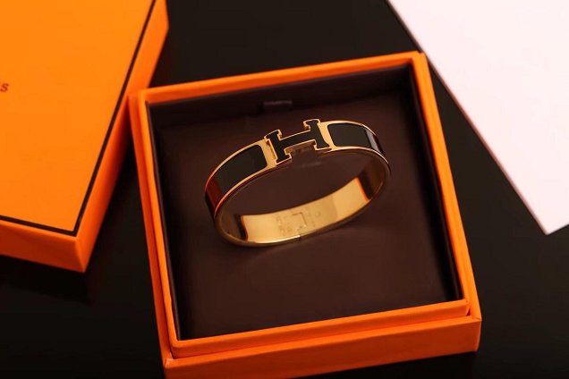 Hermes clic H bracelet H700002 black