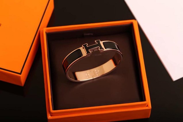 Hermes clic H bracelet H700002 black