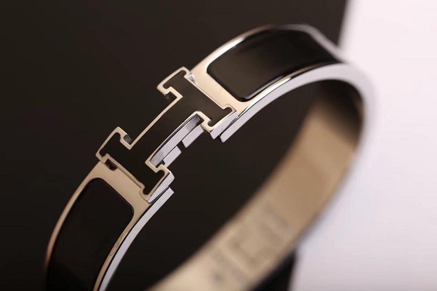 Hermes clic H bracelet H700002 black