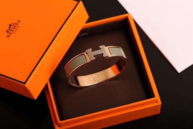 Hermes clic H bracelet H700002 grey