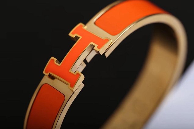 Hermes clic H bracelet H700002 orange