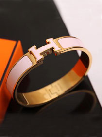 Hermes clic H bracelet H700002 pink